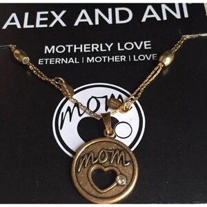 Alex and Ani Motherly Mom Love Charm Necklace NWT